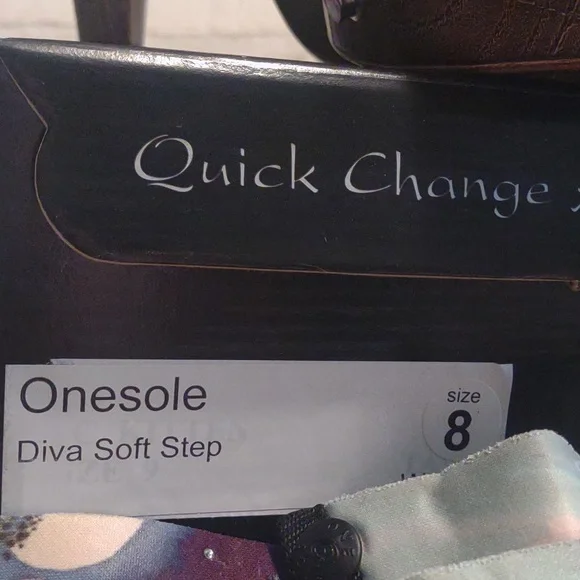 Onesole Brown Women's Interchangeable Heels - Picture 3 of 6